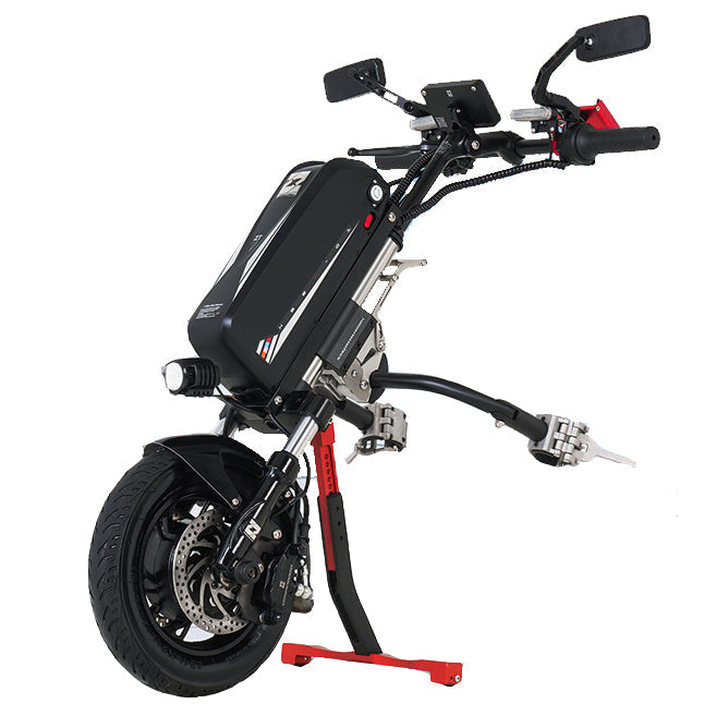 Power handbike for manual wheelchair